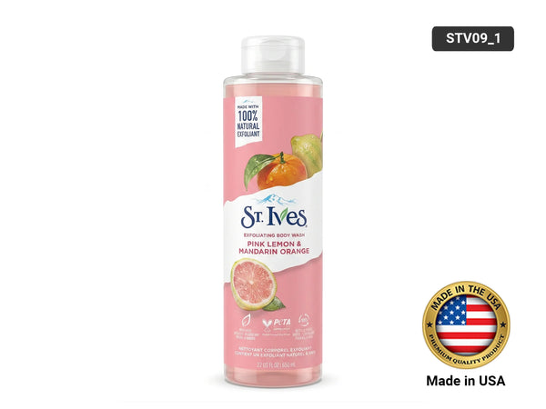 St. Ives Exfoliating Body Wash Pink Lemon & Mandarin Orange 650ml