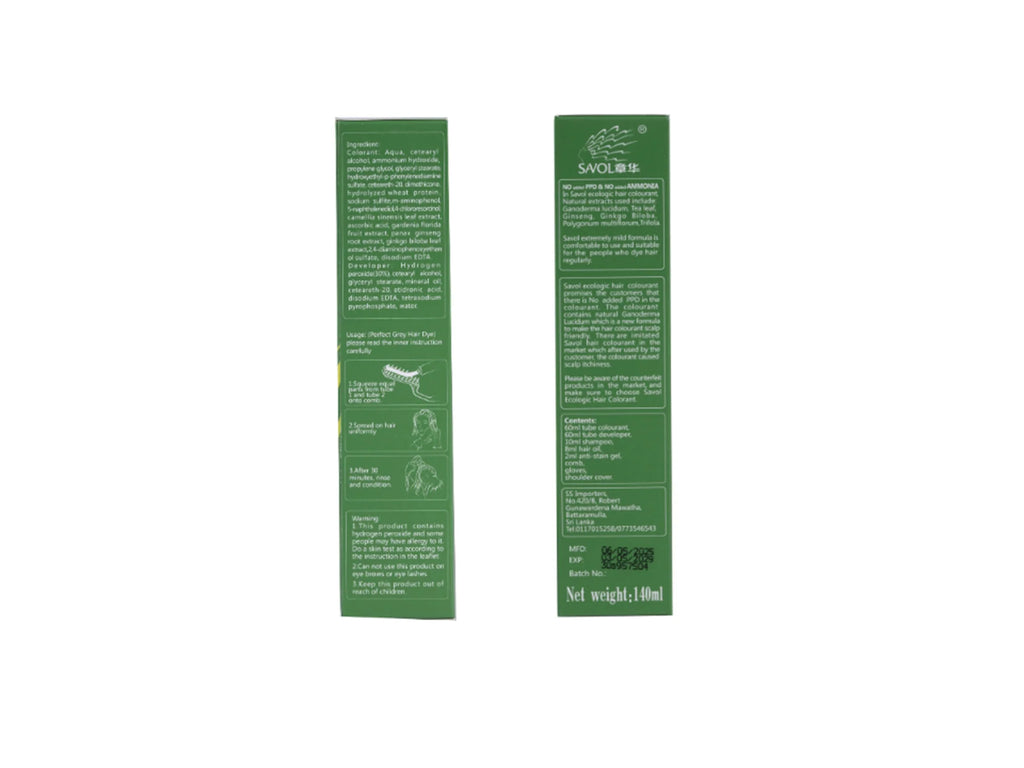 Savol Ecologic Hair Colourant Natural Black