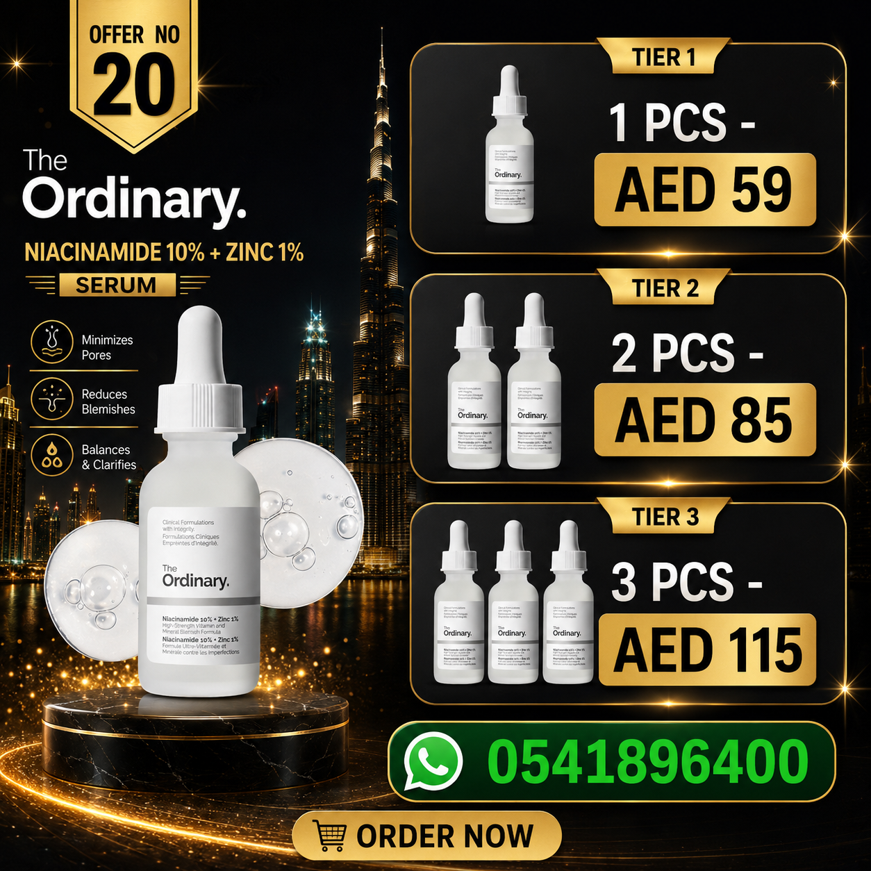 The Ordinary Niacinamide serum UAE offers