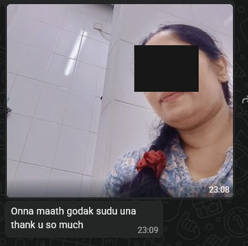 Customer-shared review screenshot with personal details concealed
