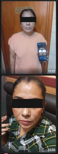 Customer-shared review screenshot with personal details concealed
